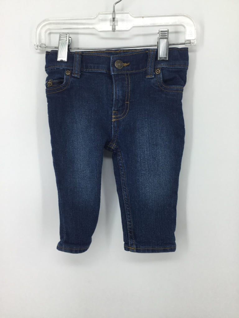 Carter's Child Size 6 Months Blue Solid Jeans - boys