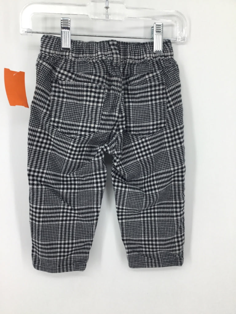 Baby Gap Child Size 18-24 Months Black Plaid Pants - boys
