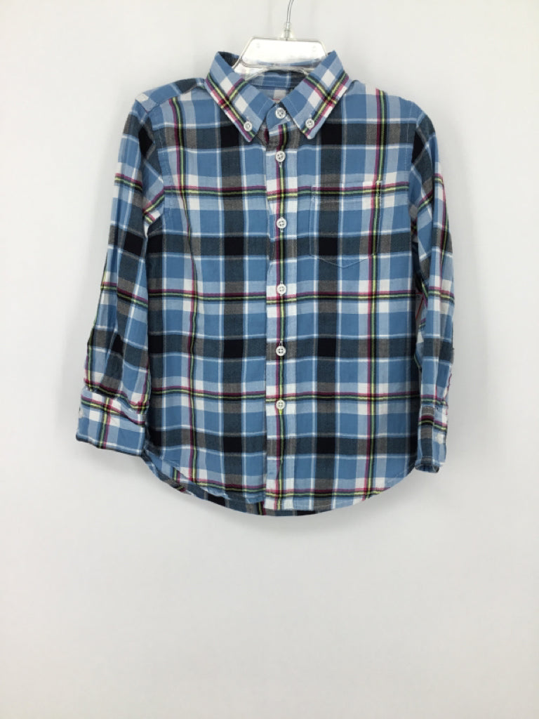 Crewcuts Child Size 3 Blue Plaid Shirt - boys