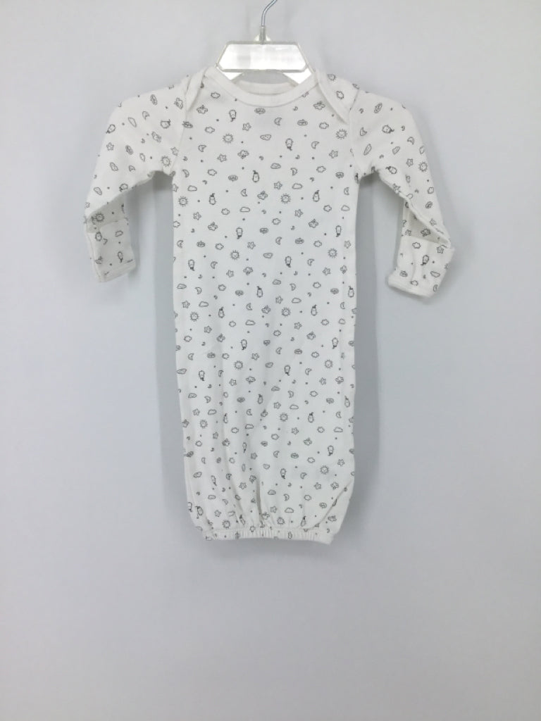 Carter's Child Size Newborn White Sleepers