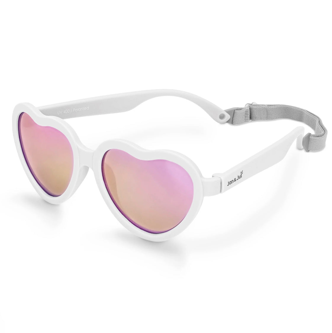 Jan & Jul - Urban Xplorer Heart Sunglasses (White)
