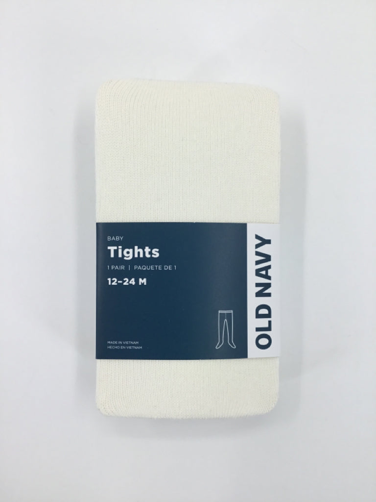 Old Navy Child Size 12-24 Months Cream Tights - girls