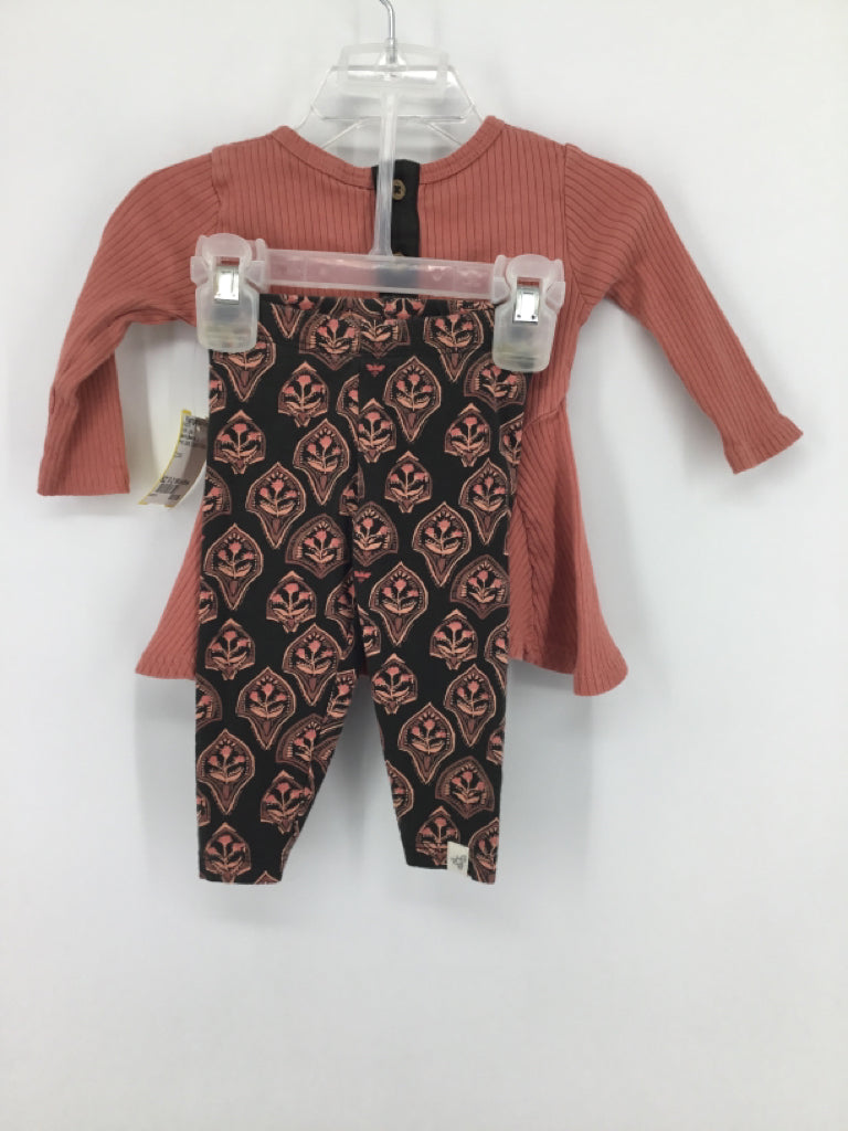 Burt's Bees Baby Child Size 0-3 Months Pink Outfit - girls