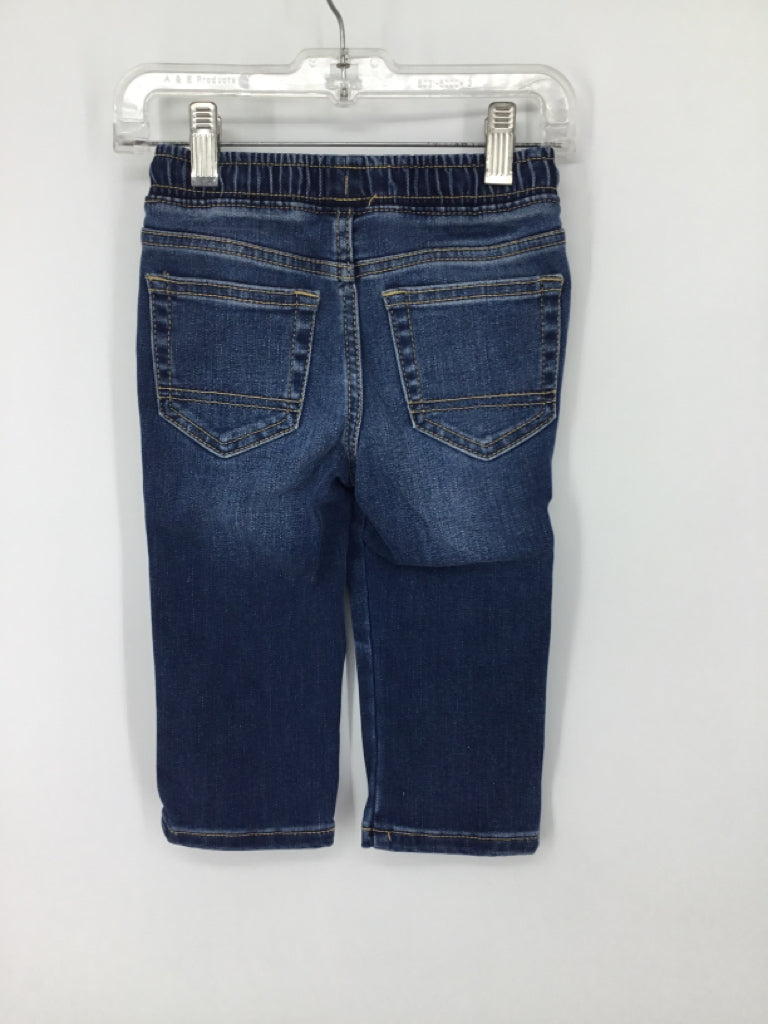 Cat & Jack Child Size 18 Months Blue Solid Jeans - boys
