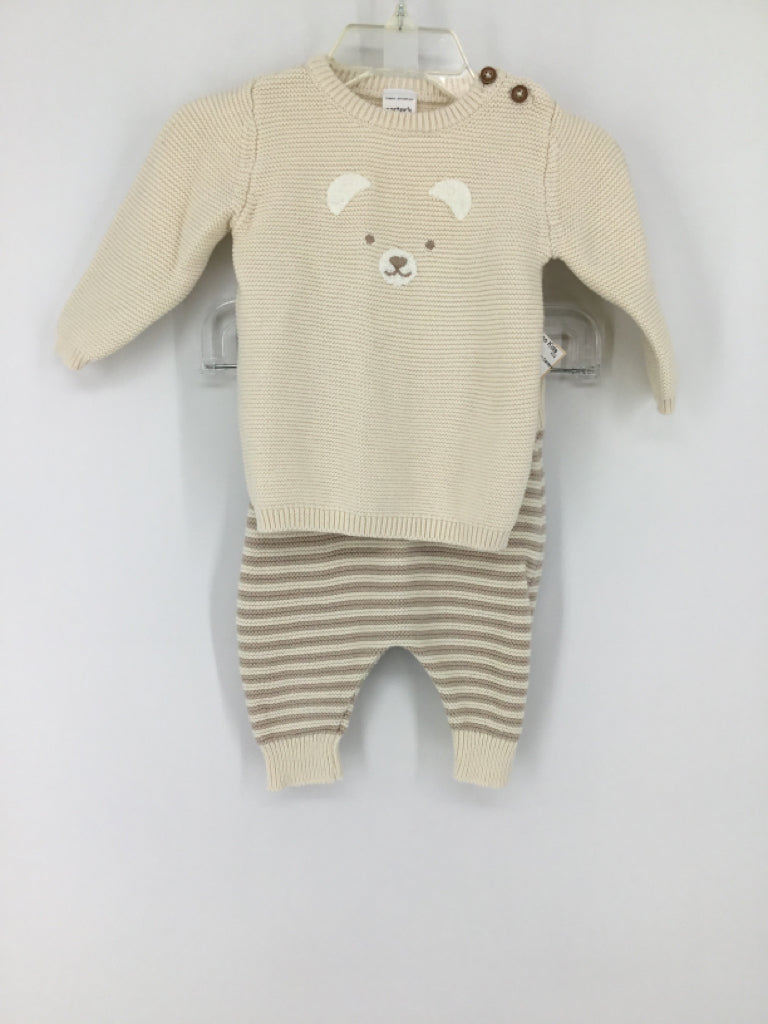 Just One You Made by Carters Child Size 3 Months Cream Solid Outfit - boys