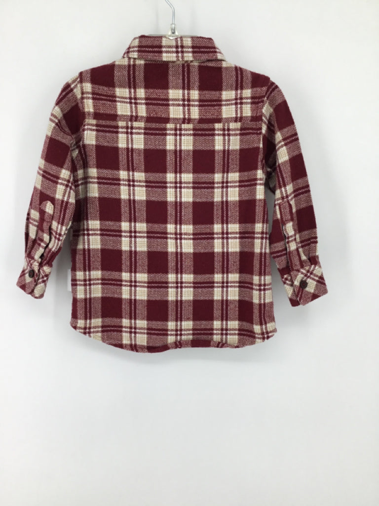Sovereign Code Child Size 2 Red Plaid Shirt - boys