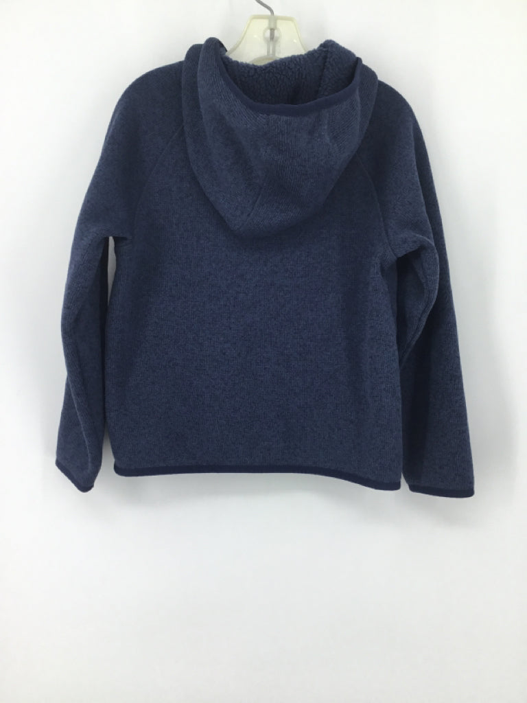 LL Bean Child Size 5 Navy Solid Hoodie - boys