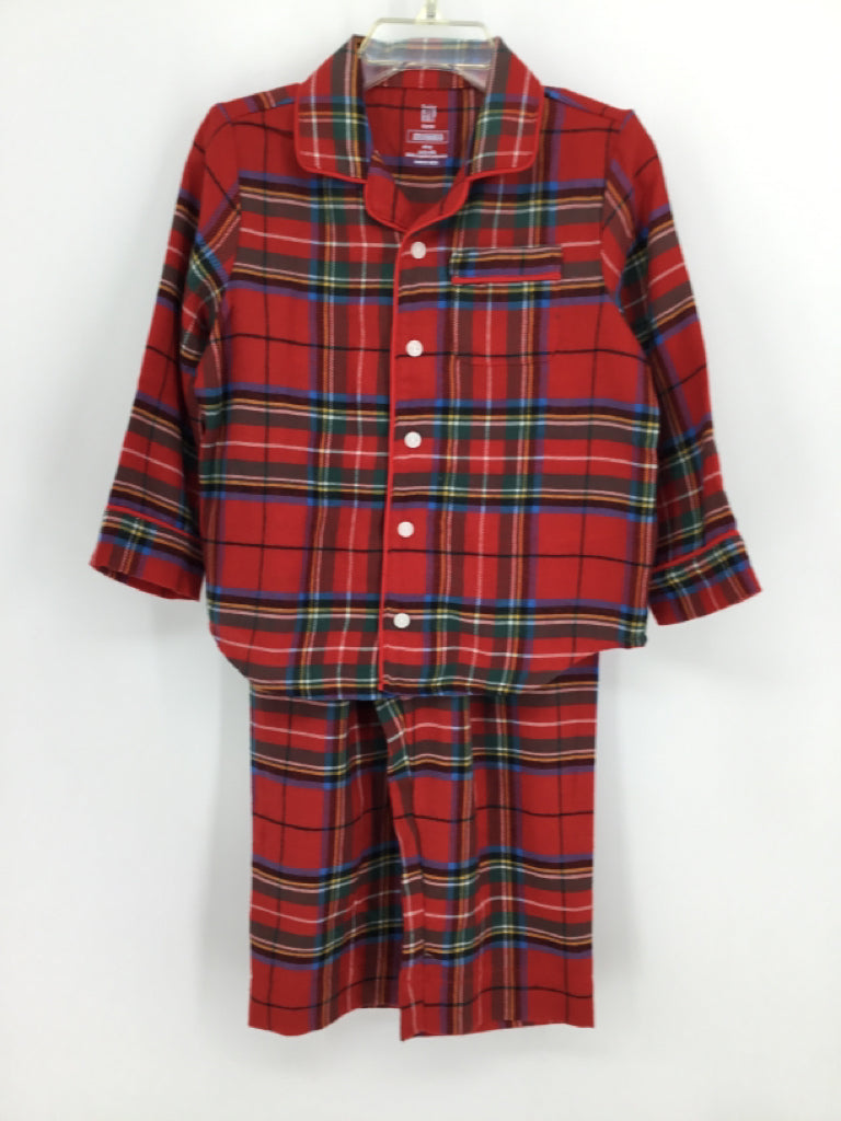 Baby Gap Child Size 2 Red Plaid Pajamas - boys
