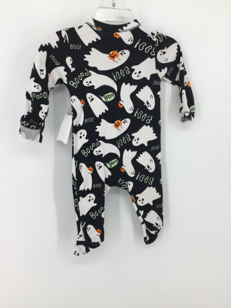 Old Navy Child Size 0-3 Months Black Halloween Sleeper