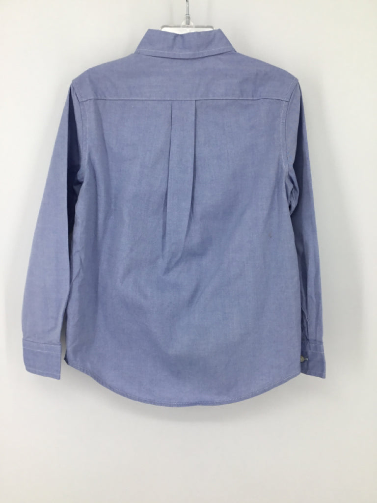 Ralph Lauren Child Size 5 Blue Solid Shirt - boys