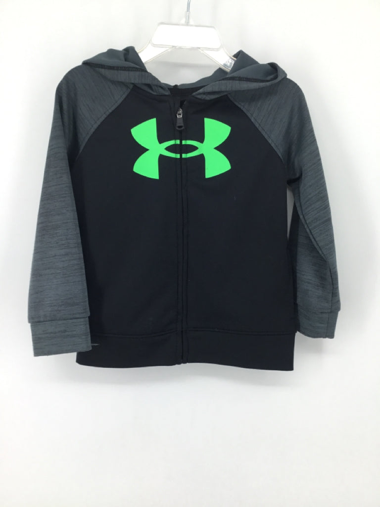 Under Armour Child Size 24 Months Black screen printed Hoodie - boys