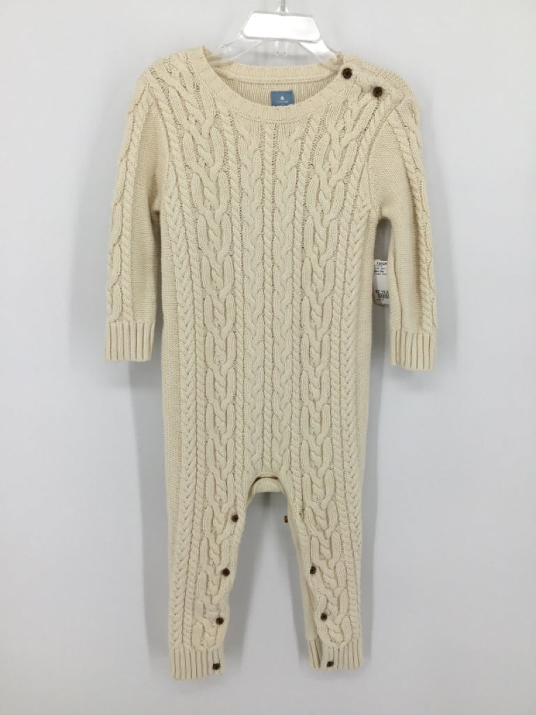 Baby Gap Child Size 18-24 Months Cream Solid Outfit - boys