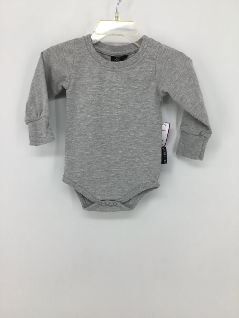 Little Bipsey Child Size 6-9 Months Gray Onesie