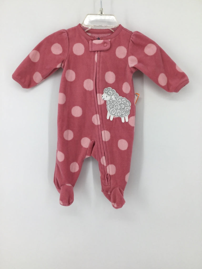 Child of Mine Child Size Newborn Pink Sleepers