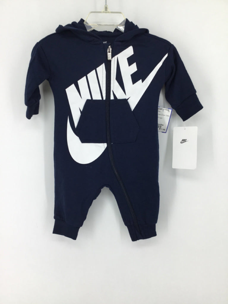 Nike Child Size 3 Months Navy screen printed Outfit - boys