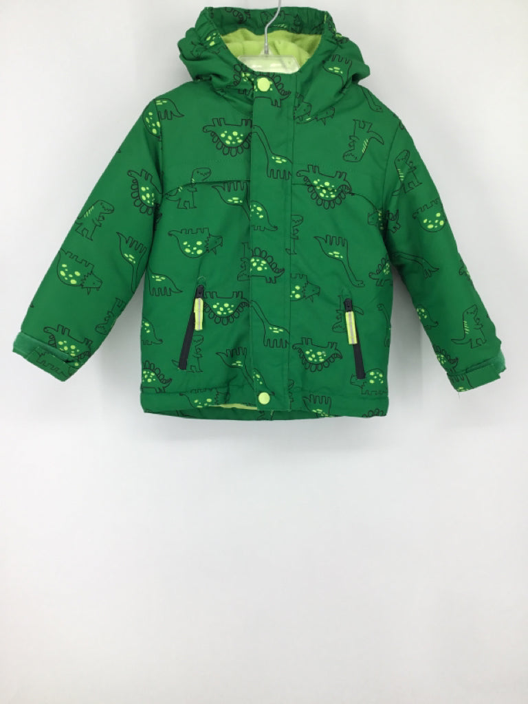 Cat & Jack Child Size 3 Months Green Dinosaur Outerwear - boys
