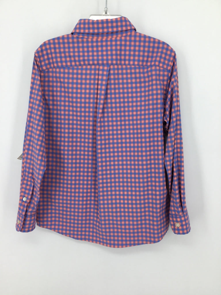 vineyard vines Child Size 5 Blue Gingham Shirt - boys
