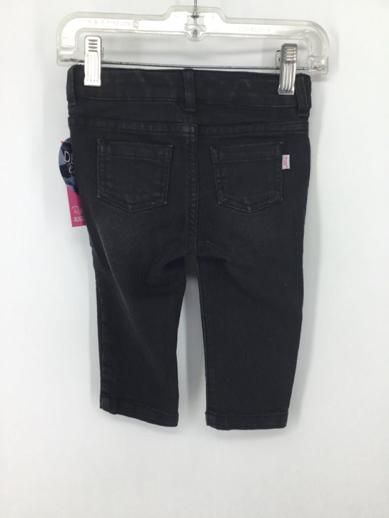 Ruffle Butts Child Size 12-18 Months Black Jeans - girls
