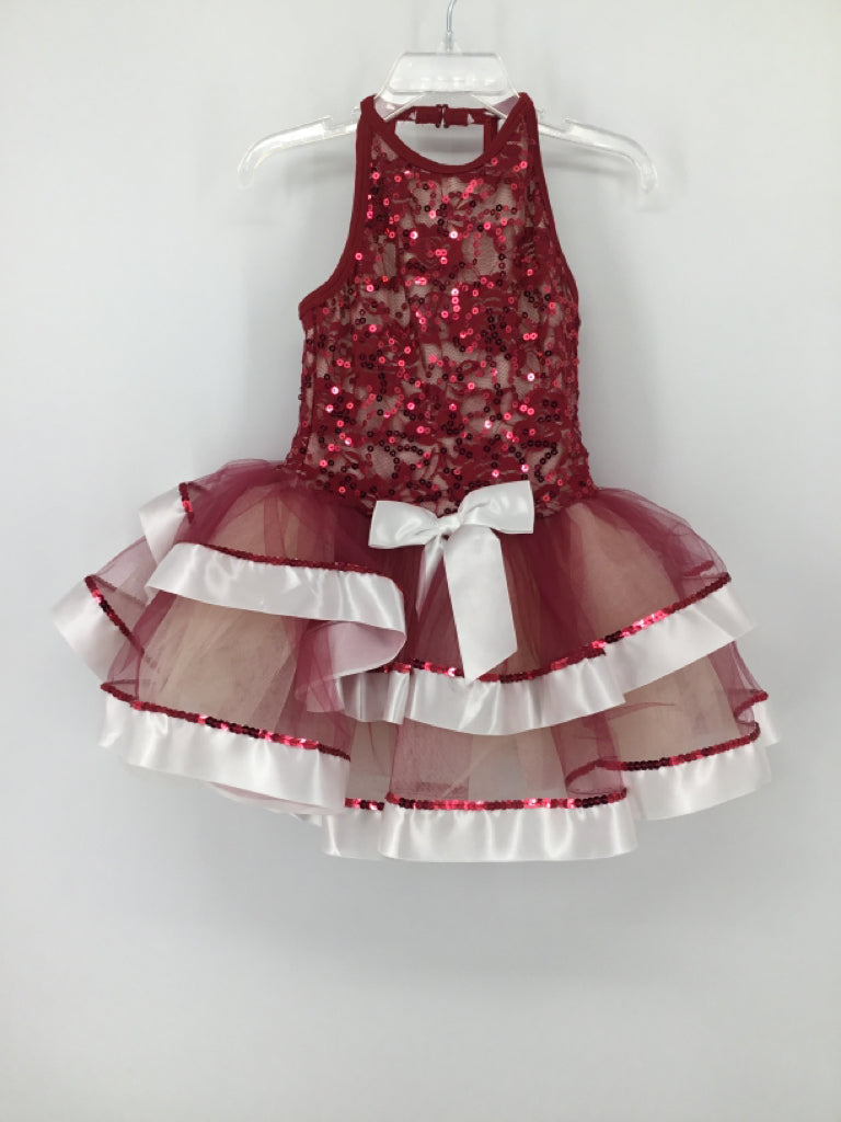 Revolution Child Size 4 Burgundy Dress-Up