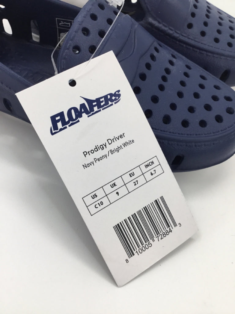 Floafers Child Size 10 Toddler Navy Sandals/Flip Flops