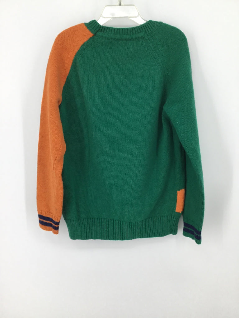 Mini Boden Child Size 7 Green Animals Sweater - boys