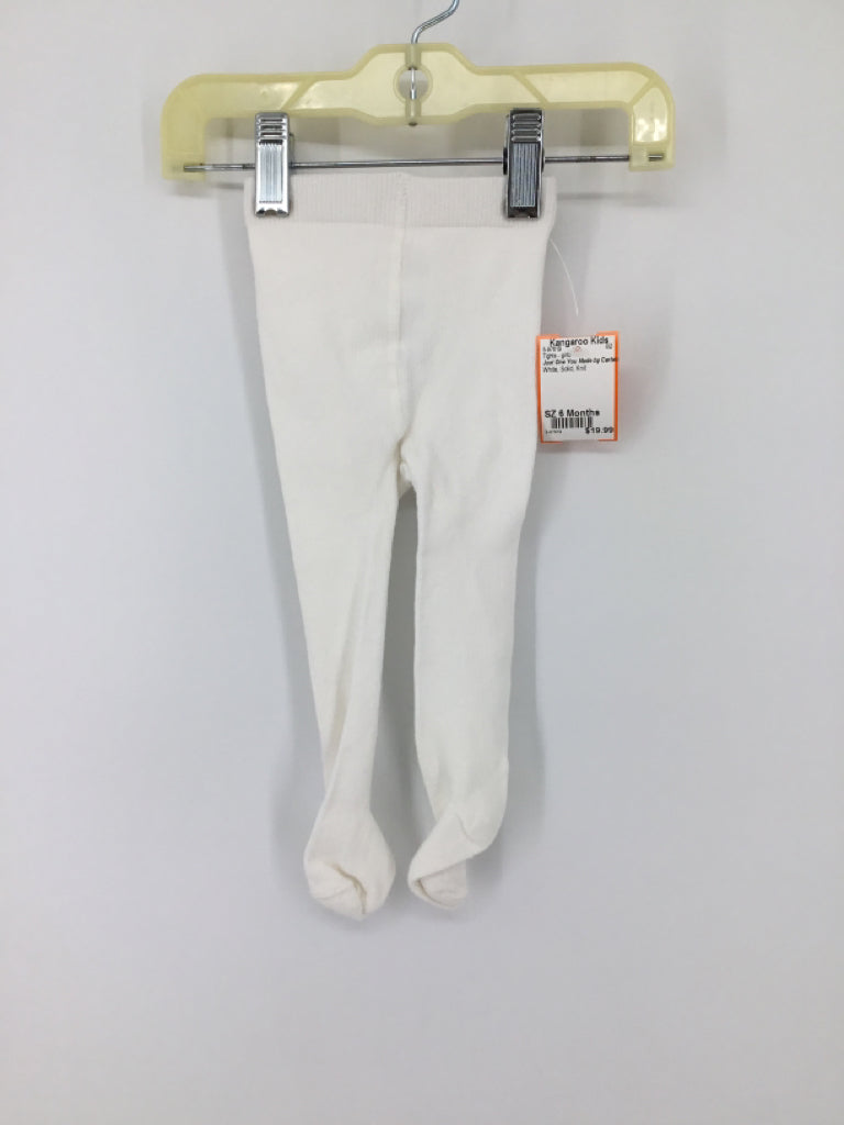 Just One You Made by Carters Child Size 6 Months White Tights - girls