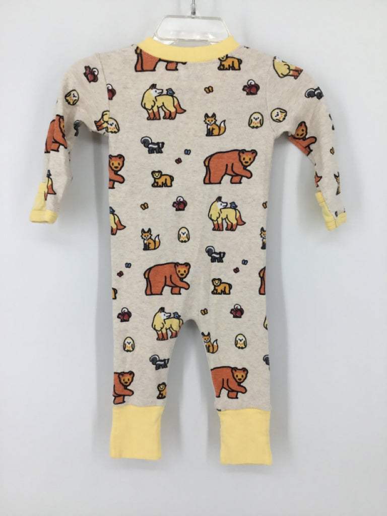 Monica + Andy Child Size 0-3 Months Yellow Print Pajamas - boys