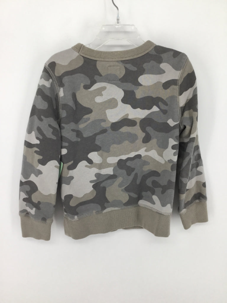 Gap Kids Child Size 4 Gray Camoflage Sweatshirt - boys