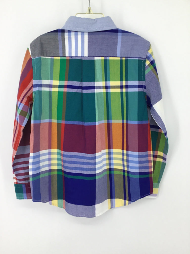 Ralph Lauren Child Size 6 Multi-Color Plaid Shirt - boys