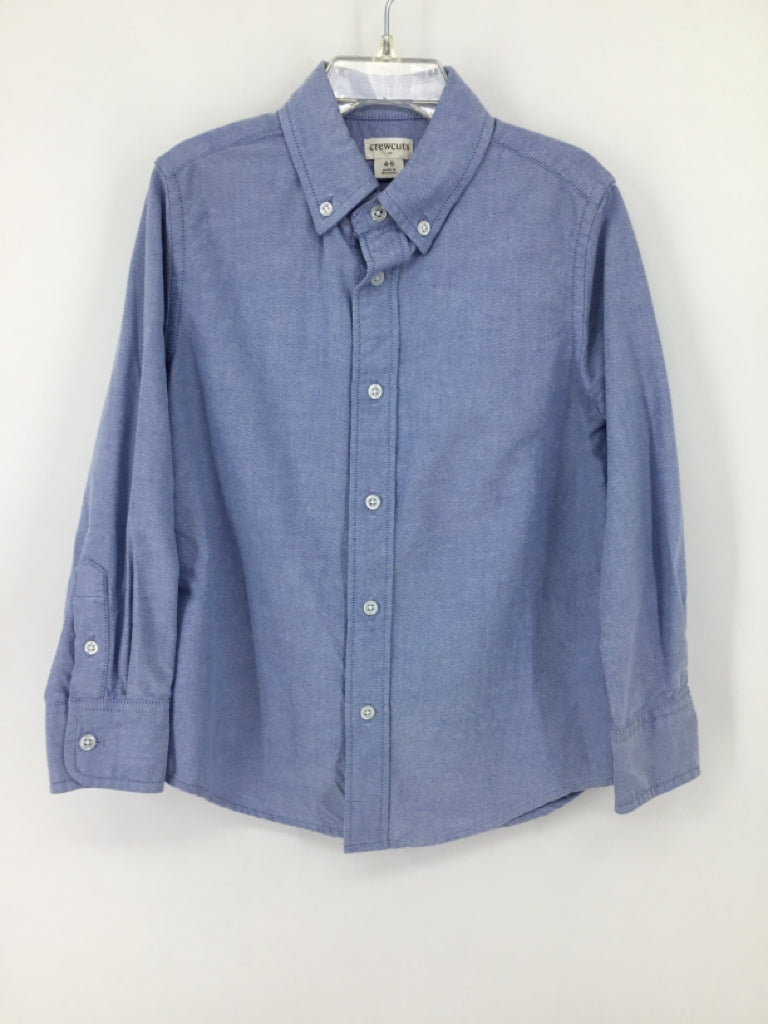 Crewcuts Child Size 4 Blue Solid Shirt - boys