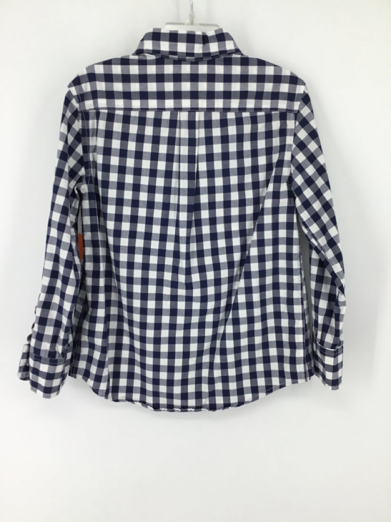Crewcuts Child Size 4 Navy Gingham Shirt - boys