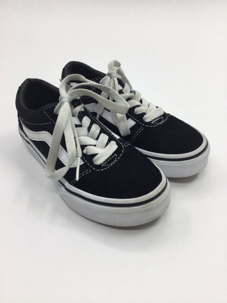 Vans Child Size 11 Black Sneakers