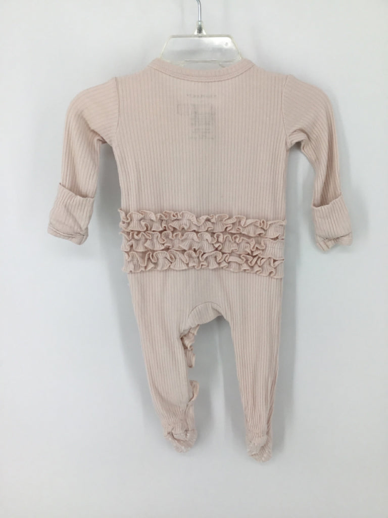 Posh Peanut Child Size Newborn Pink Sleepers