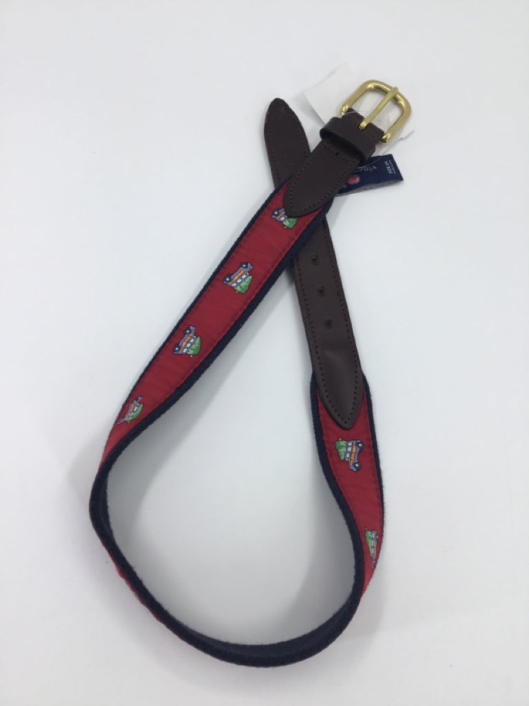 vineyard vines Child Size 3 Navy Christmas Belt