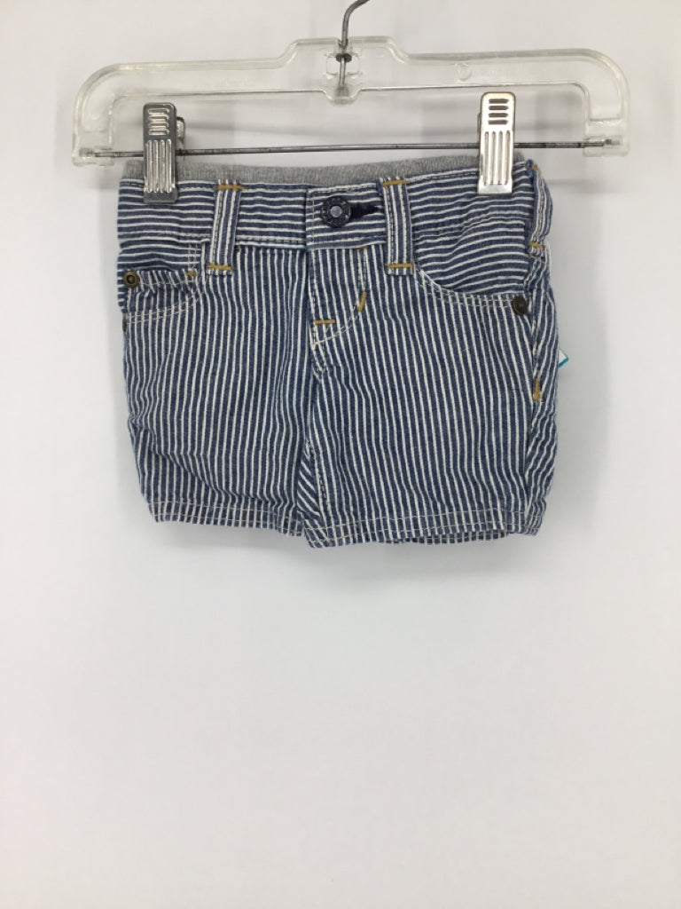 Baby Gap Child Size 0-3 Months Blue Stripe Shorts - boys