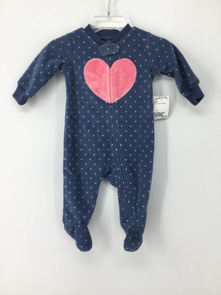 Carter's Child Size 3 Months Blue Sleepers