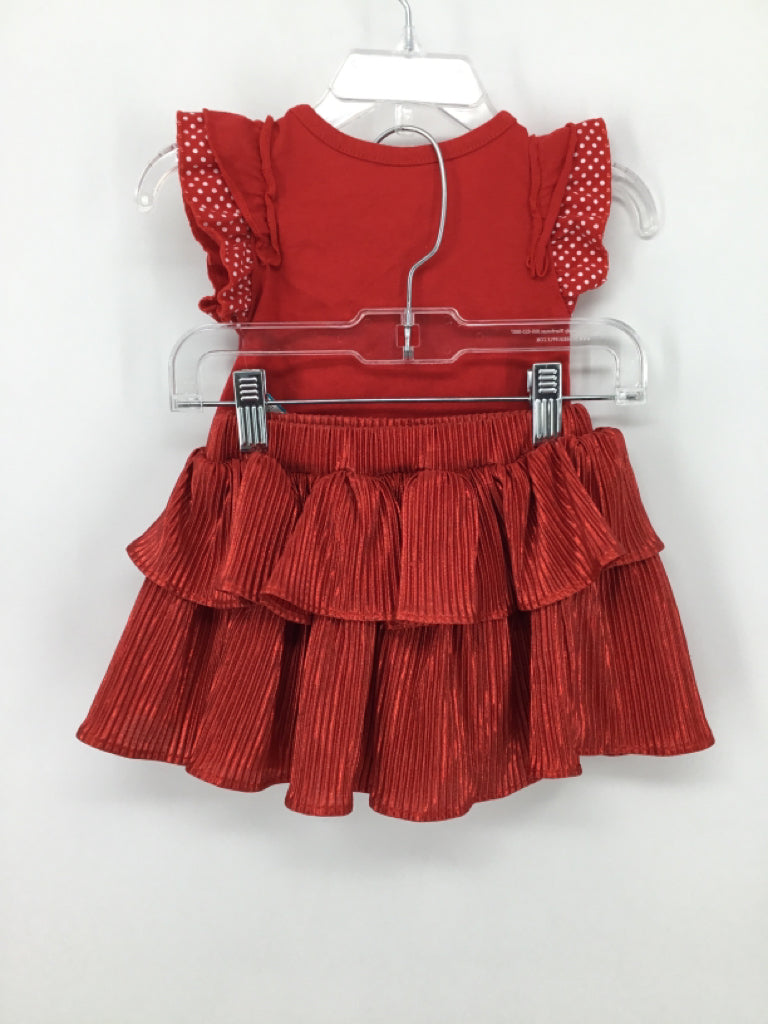 Disney Child Size 18 Months Red Outfit - girls