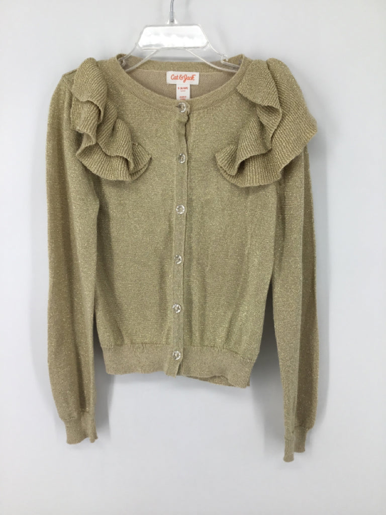Cat & Jack Child Size 6 Gold Sweater - girls