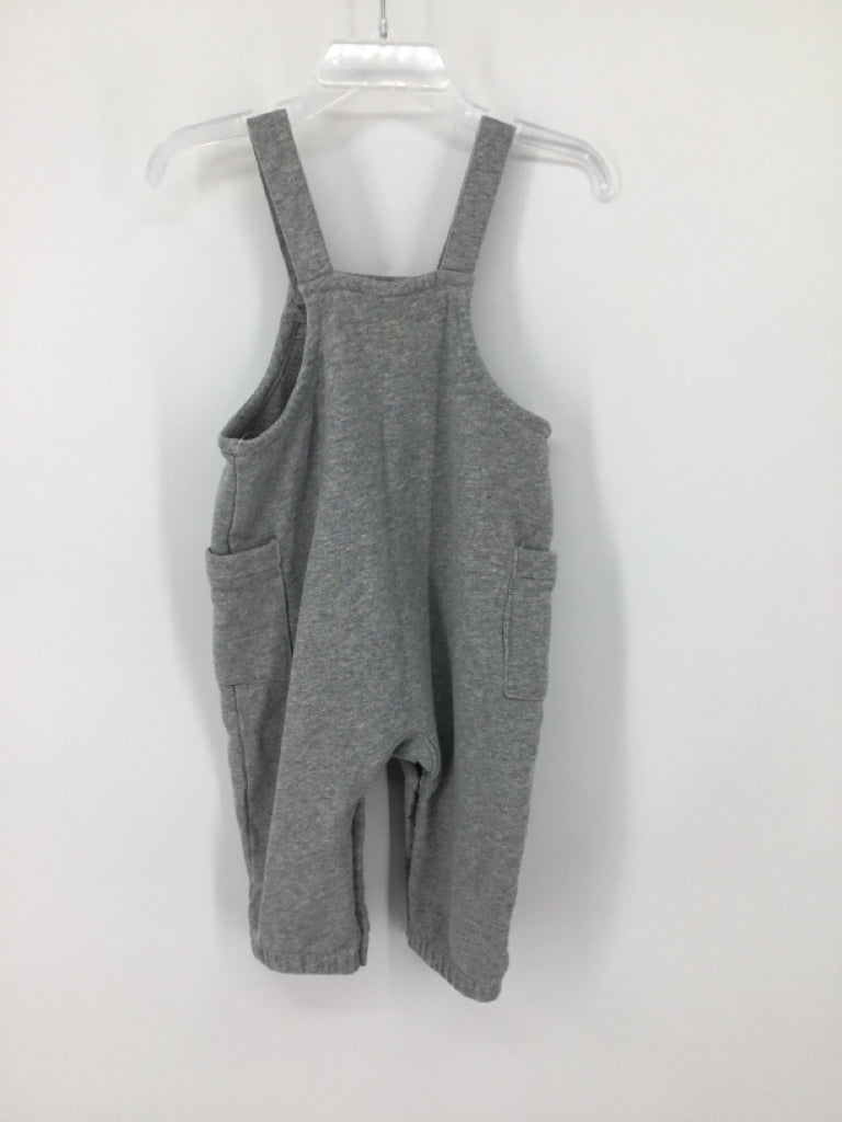 Hanna Andersson Child Size 6-12 Months Gray Solid Overalls - boys