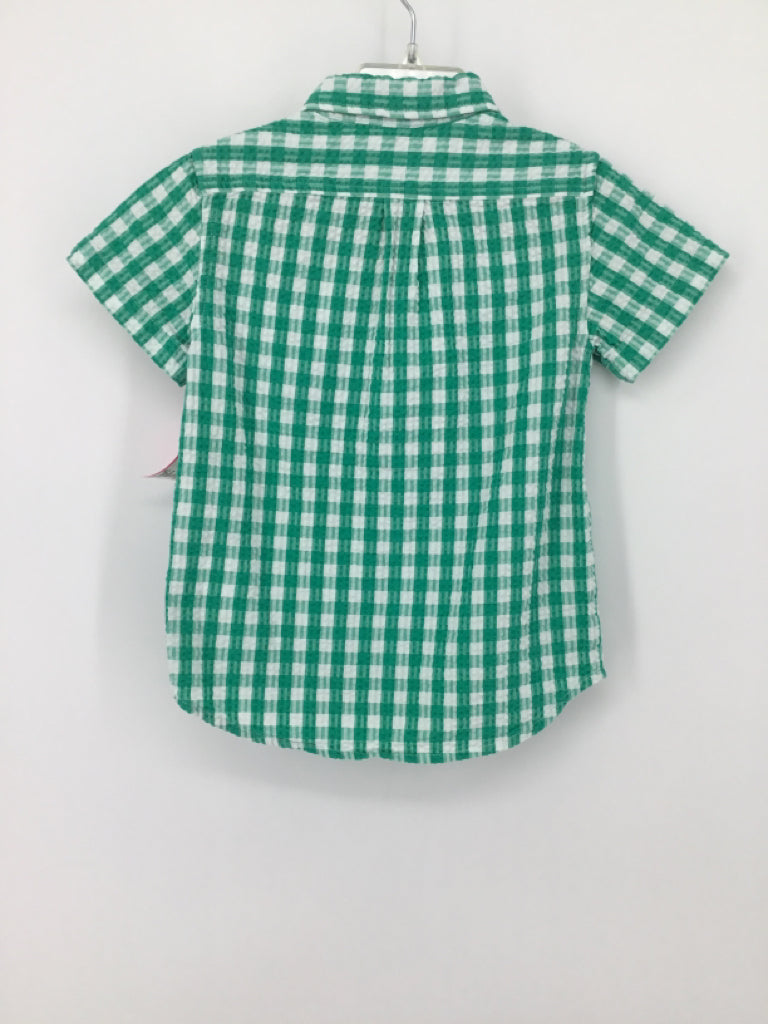 Crewcuts Child Size 3 Green Gingham Shirt - boys