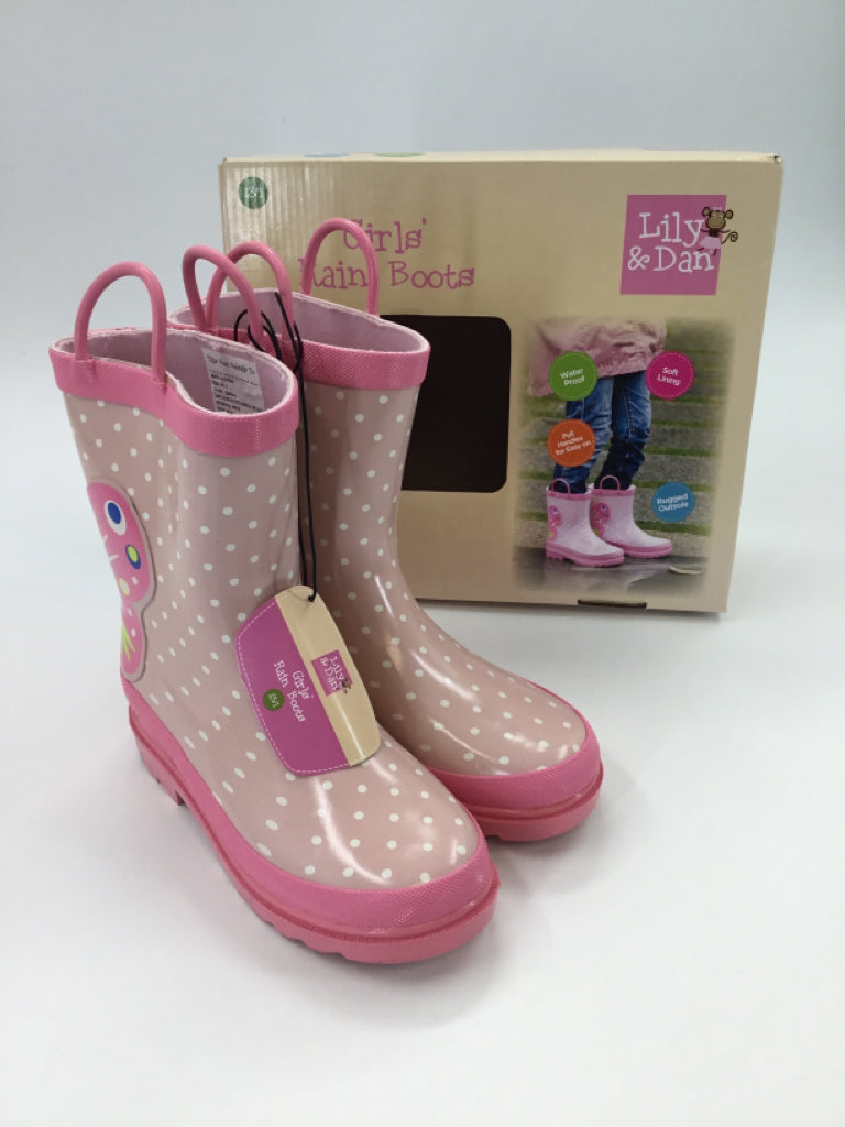 Lily & Dan Child Size 13 Pink Rain/Snow Boots