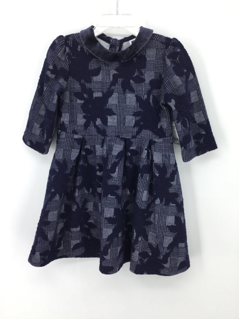 Janie and Jack Child Size 3 Navy Dress - girls