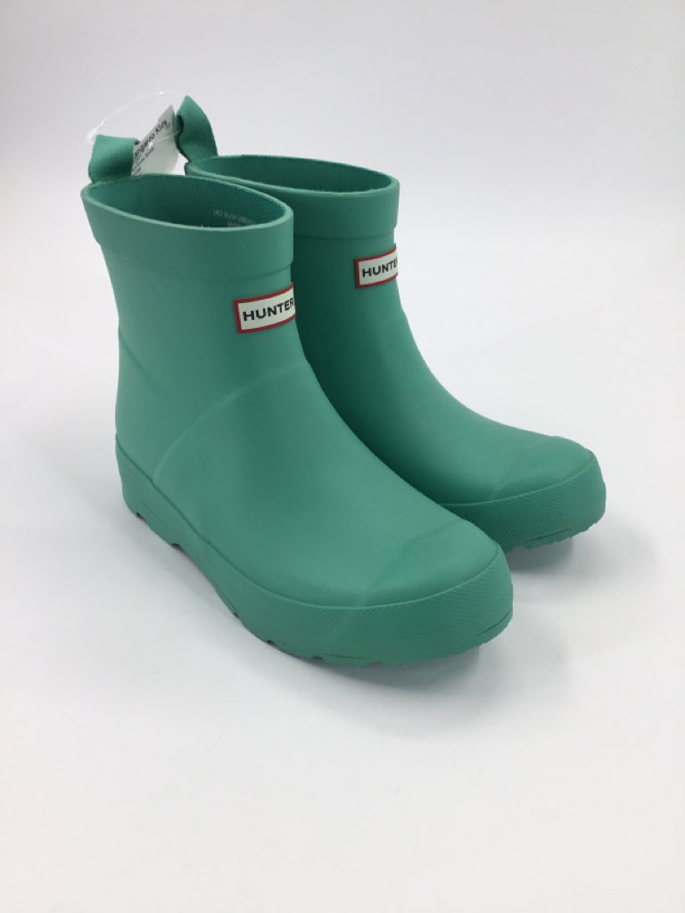 Hunter Child Size 4 Youth Green Rain/Snow Boots