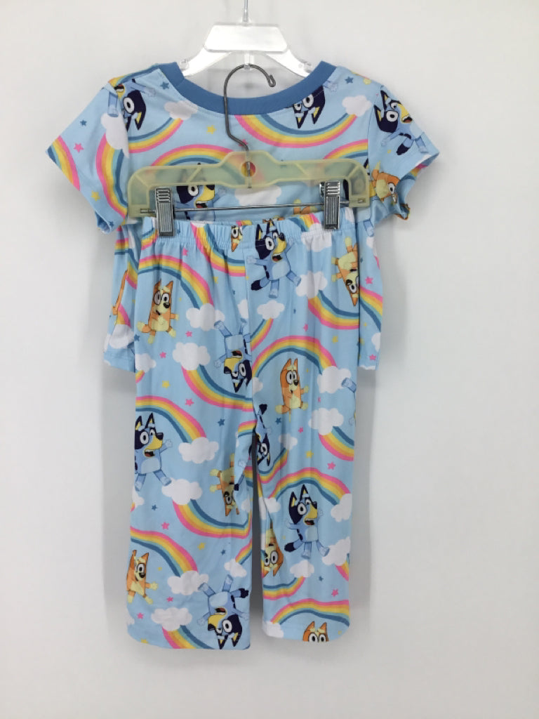 Bluey Child Size 2 Blue Pajamas - girls
