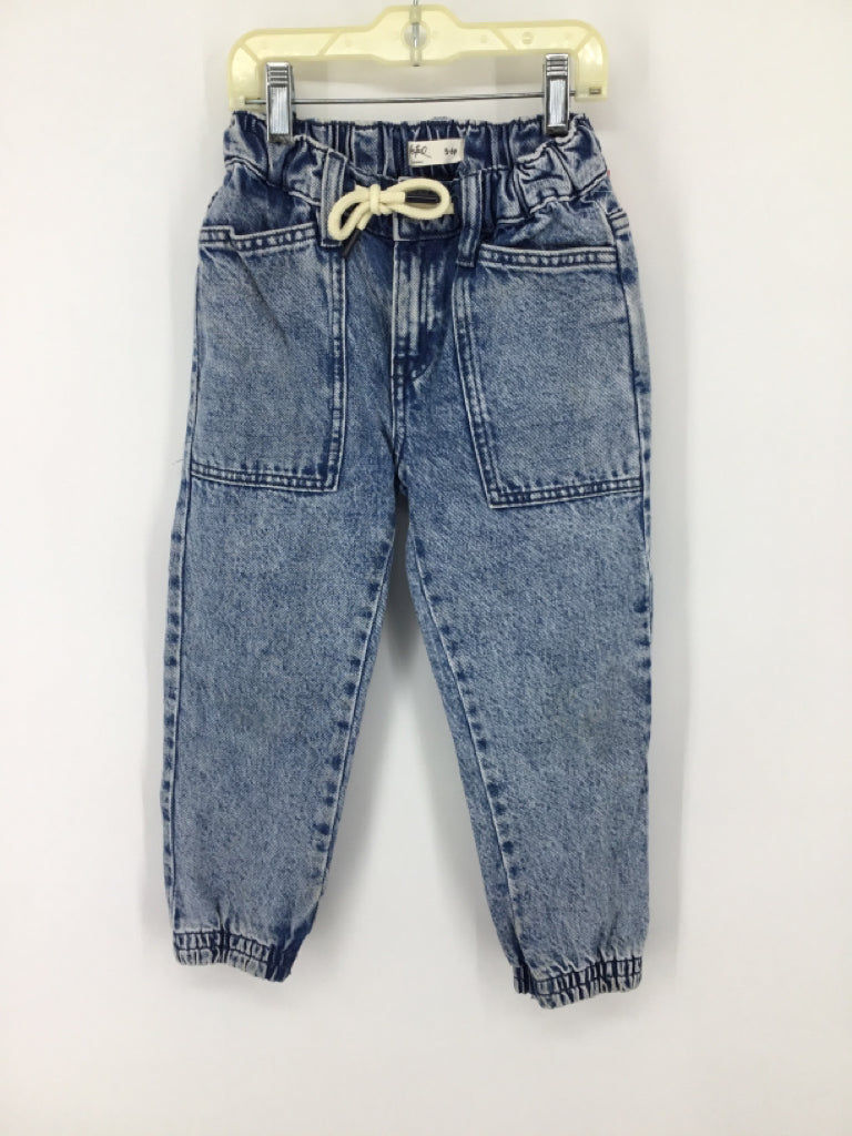 Castro Child Size 5 Blue Solid Jeans - boys