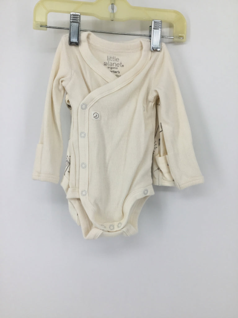Little Me Child Size Newborn Cream Onesie