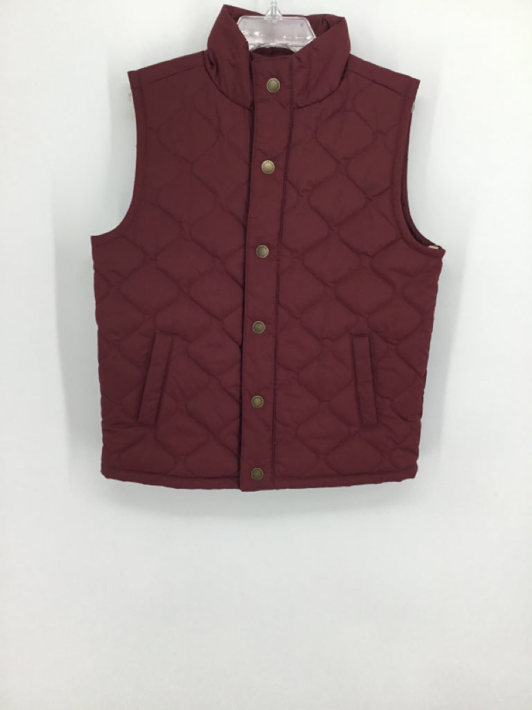 Janie and Jack Child Size 5 Burgundy Solid Outerwear - boys