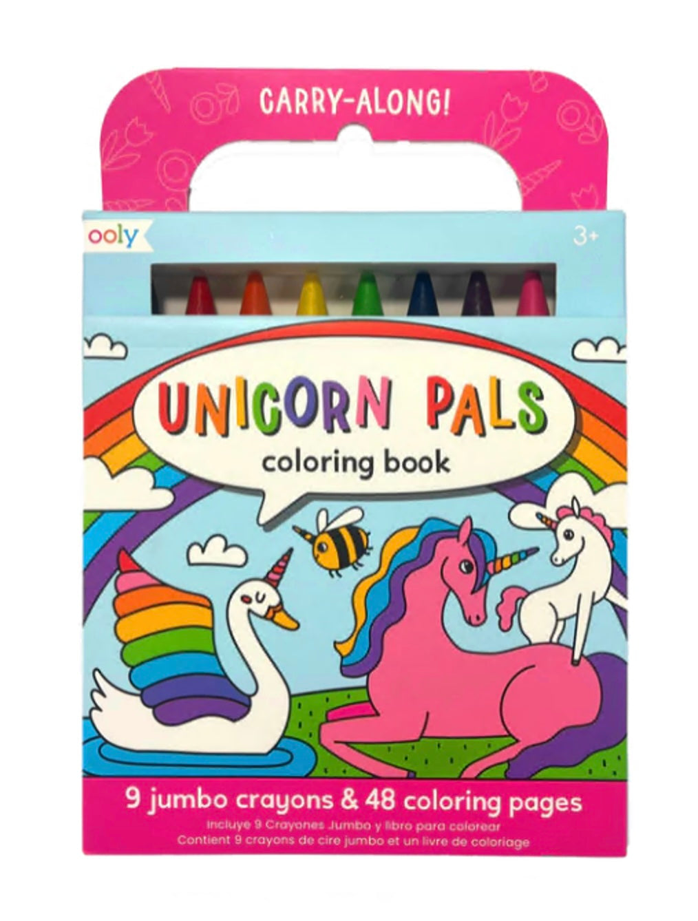 Ooly - Carry-Along! Coloring Book & Jumbo Crayons (Unicorn Pals)