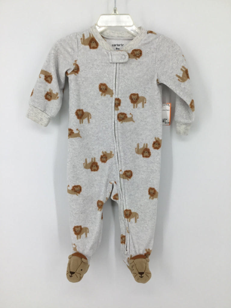 Carter's Child Size 9 Months Gray Sleepers