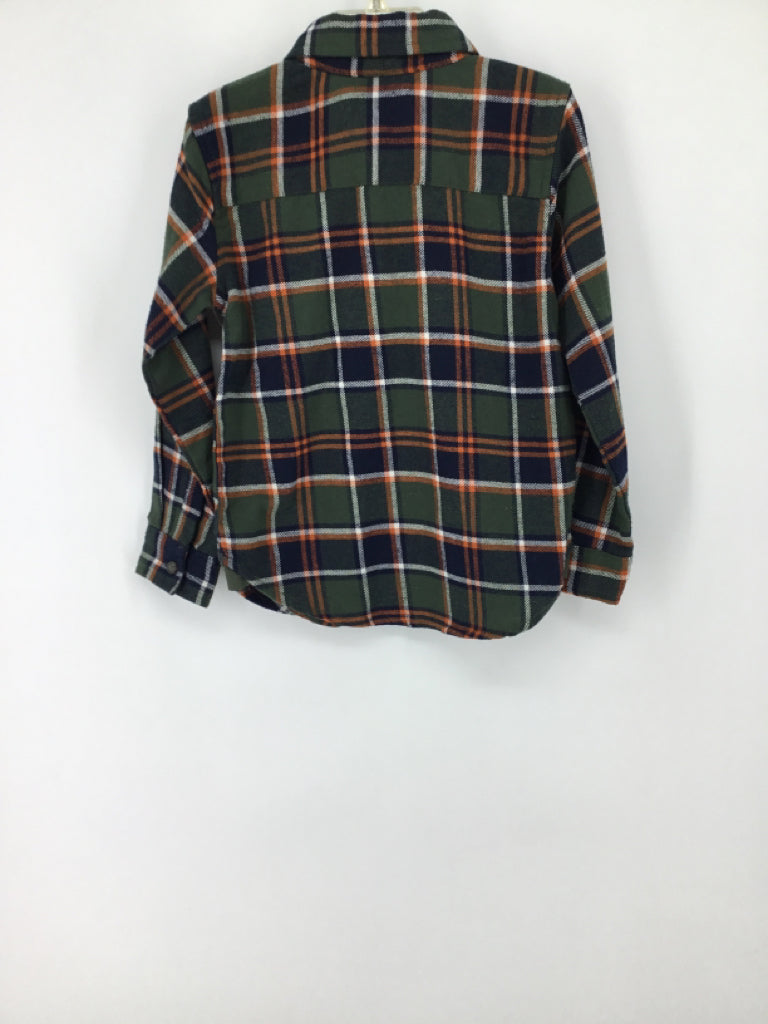 Stitch & Stone Child Size 5 Green Plaid Shirt - boys
